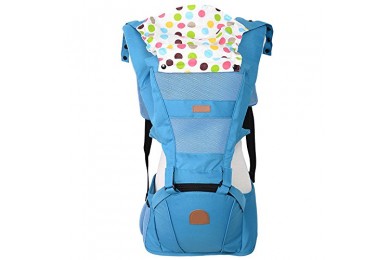 Baby Carrier Hipseat Breathable Mesh 4 Carry Positions BC05,Blue