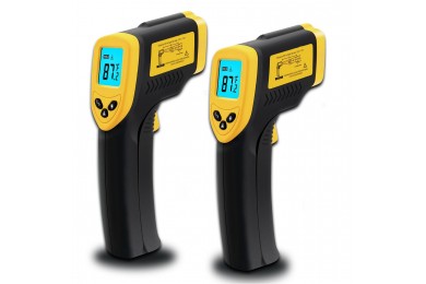 High Sensitive LCD Display Digital Anemometer & Thermometer with Vane Sensor Handheld Weather Meter,Wind Speed Air Volume Measuring Meter Backlight MS-M81