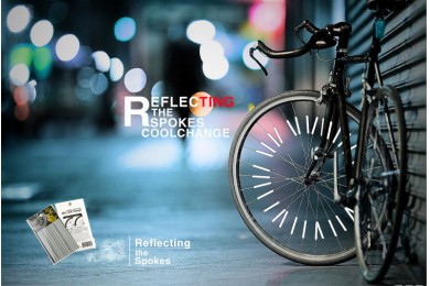 bicycle wheel reflector for bike highly visible
